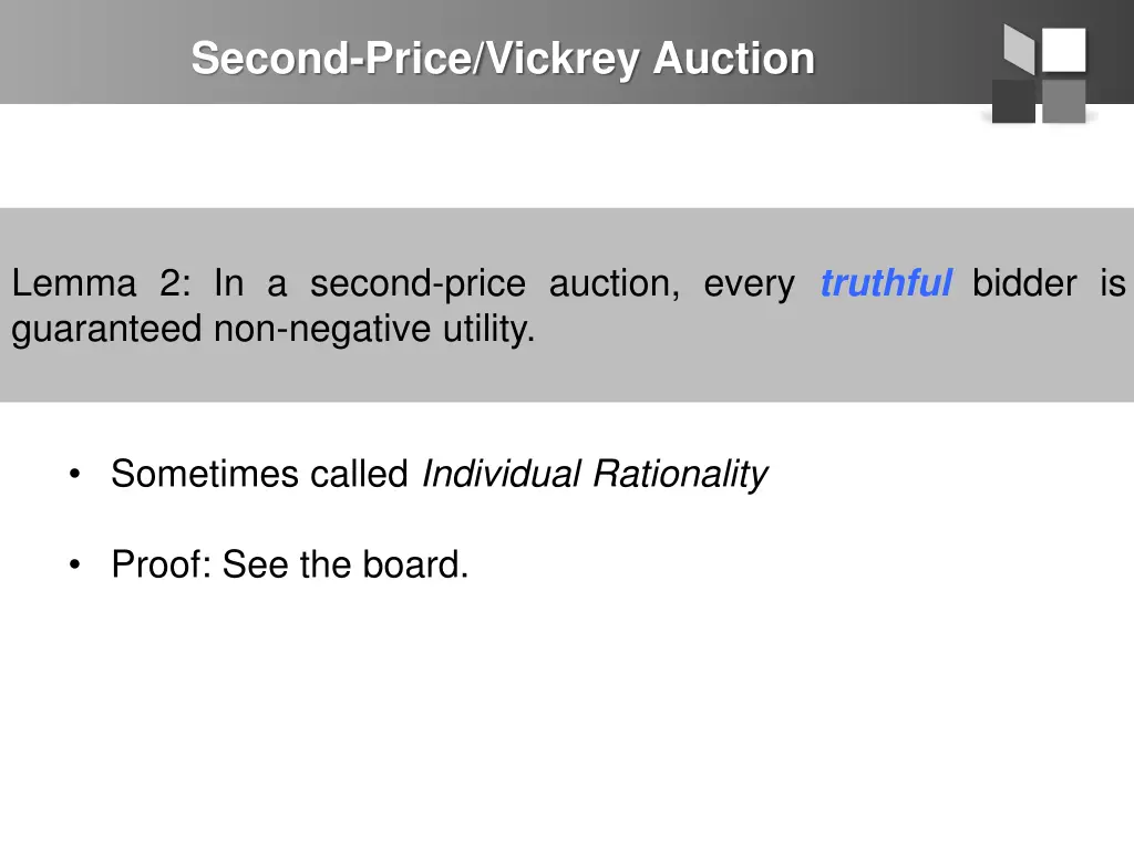 second price vickrey auction 2