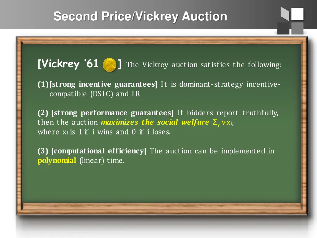 second price vickrey auction 3