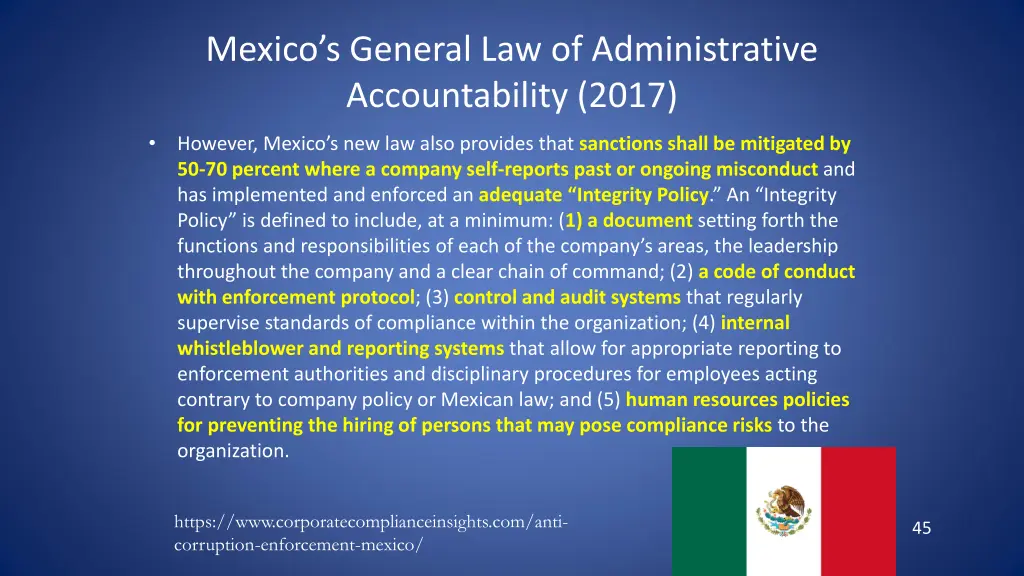 mexico s general law of administrative