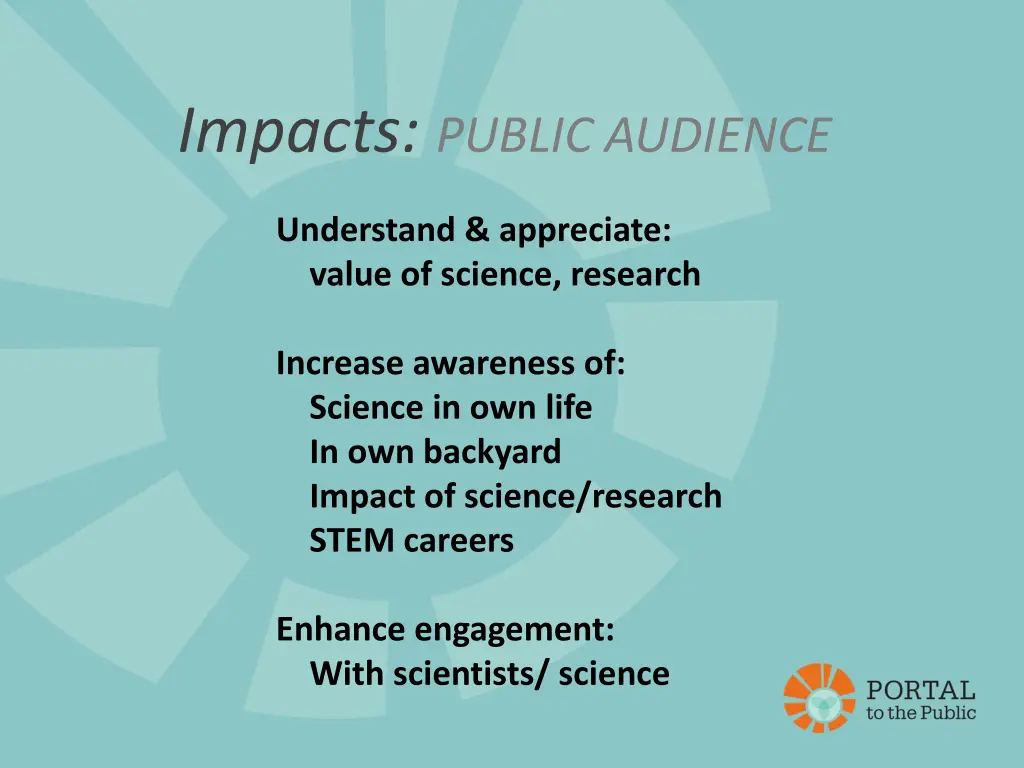 impacts public audience