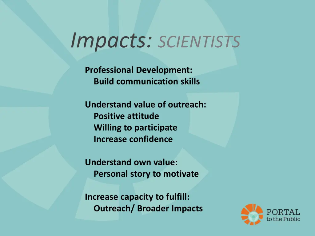 impacts scientists