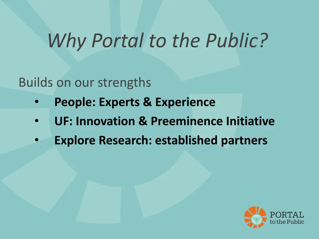 why portal to the public 1