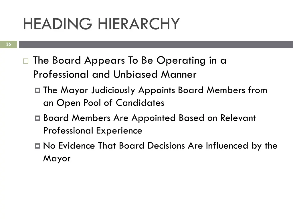 heading hierarchy 2