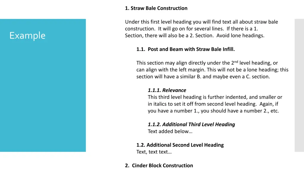 1 straw bale construction