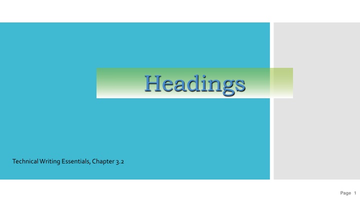 headings