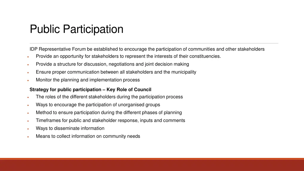 public participation