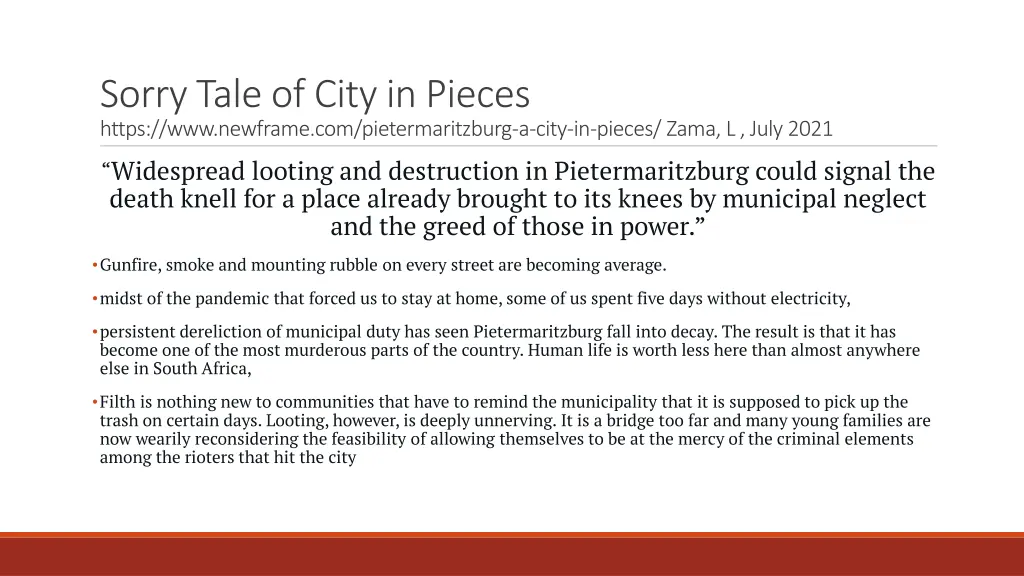 sorry tale of city in pieces https www newframe