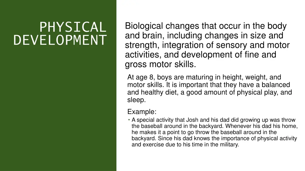 physical development