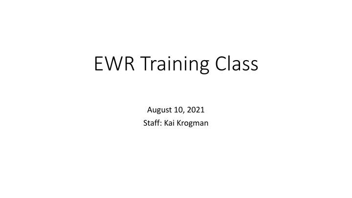 ewr training class