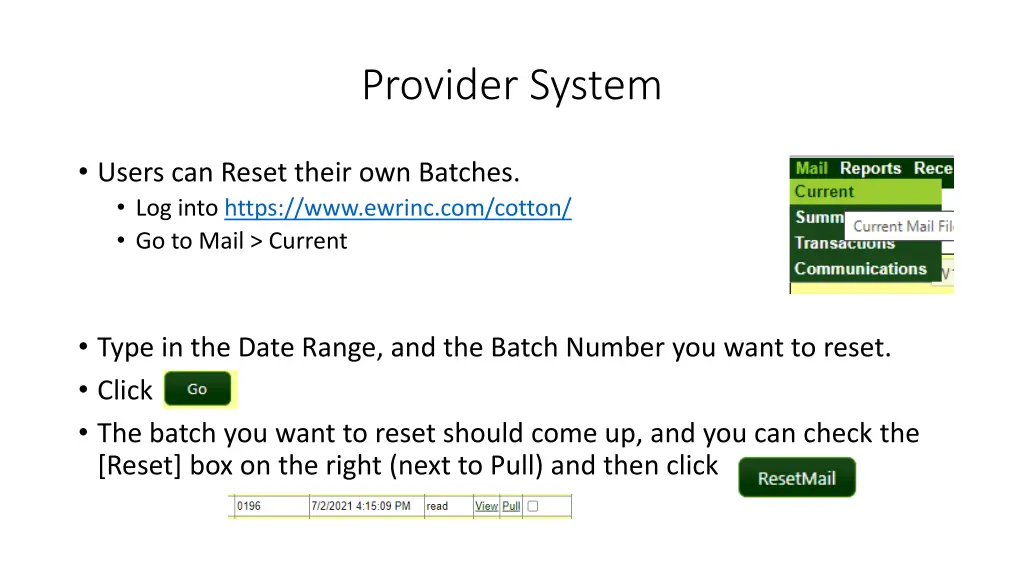 provider system