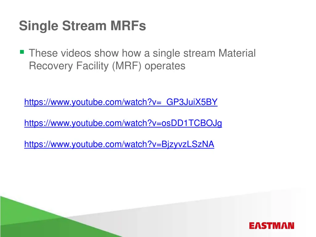 single stream mrfs