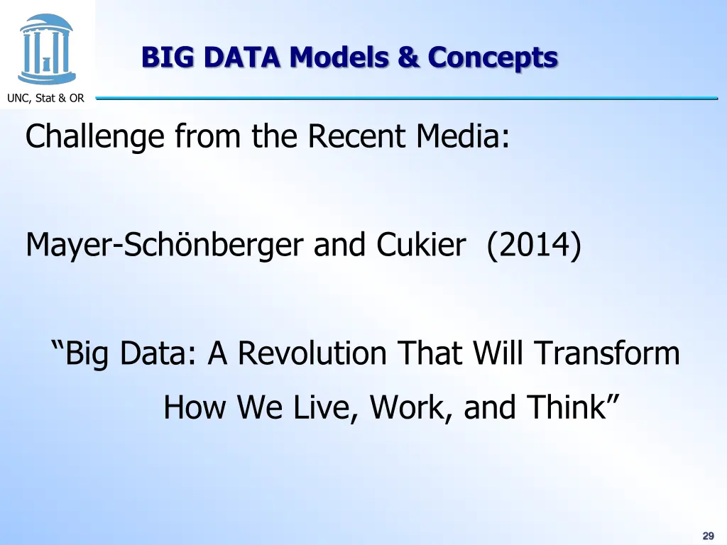 big data models concepts