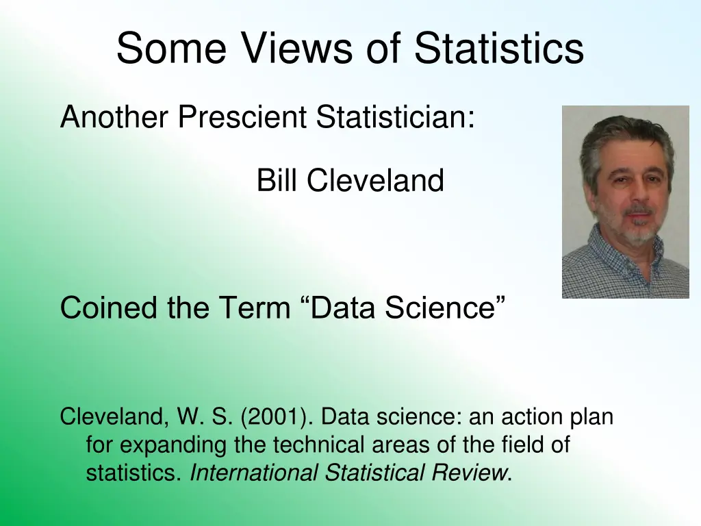 some views of statistics 4