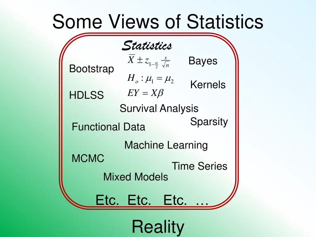 some views of statistics statistics z x 1