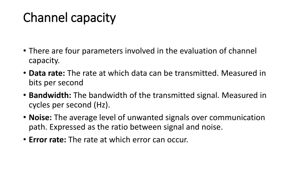 channel capacity channel capacity