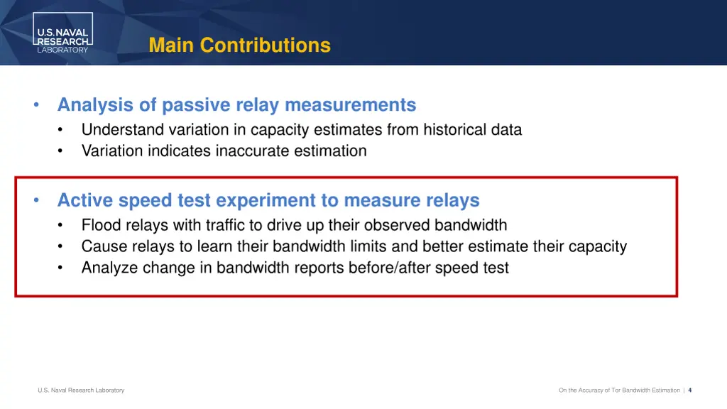 main contributions 1