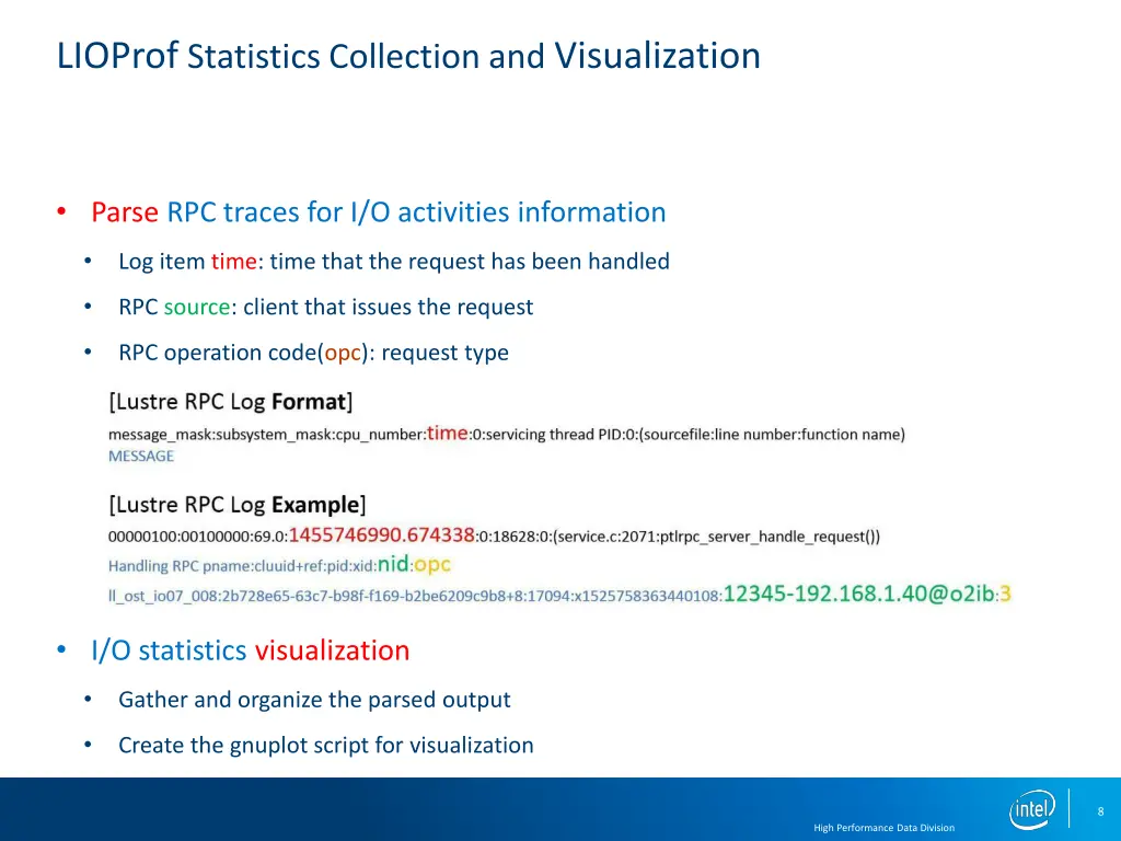 lioprof statistics collection and visualization