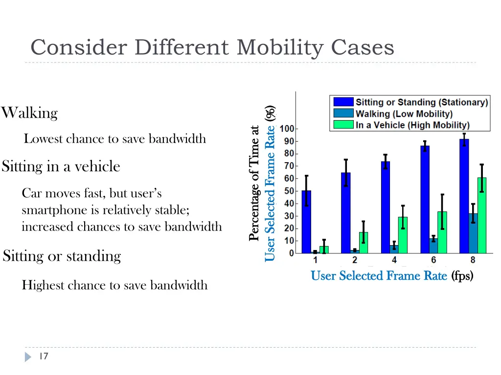 consider different mobility cases