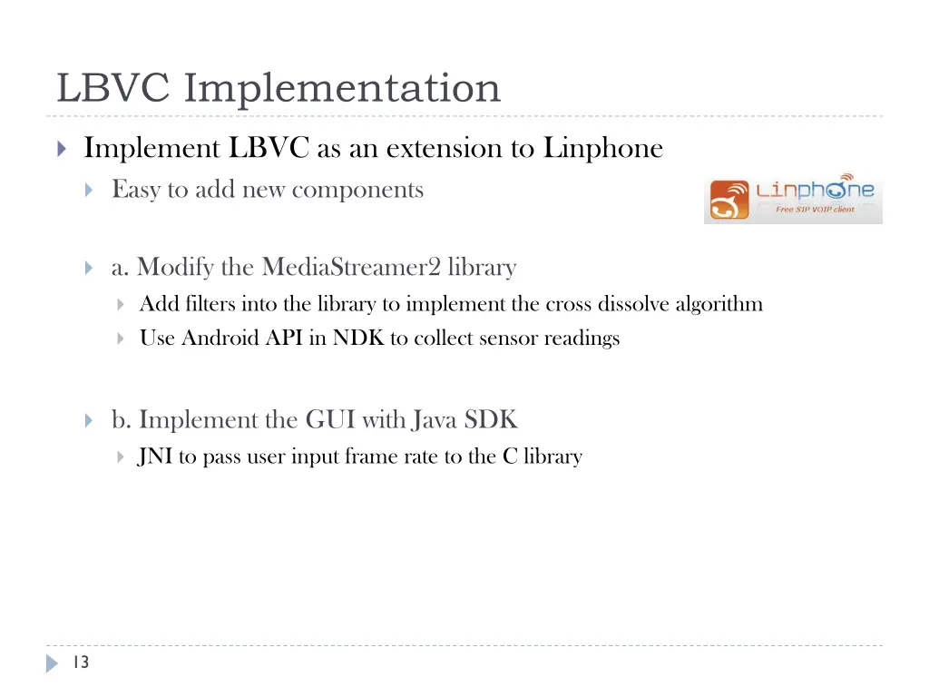 lbvc implementation