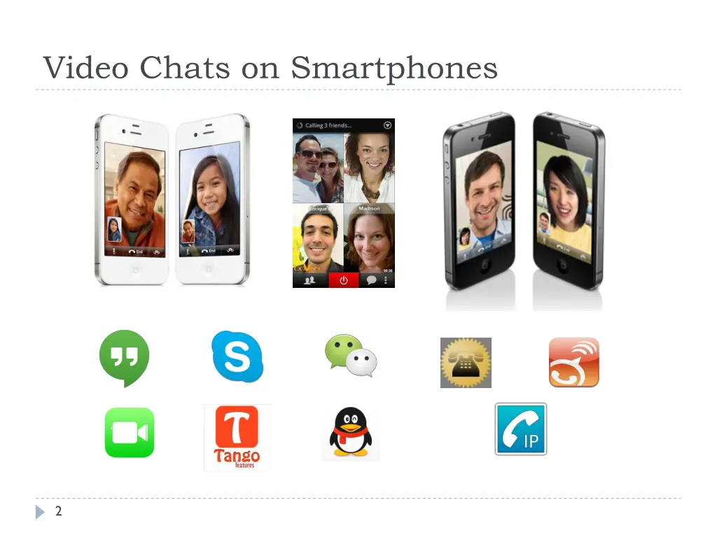 video chats on smartphones