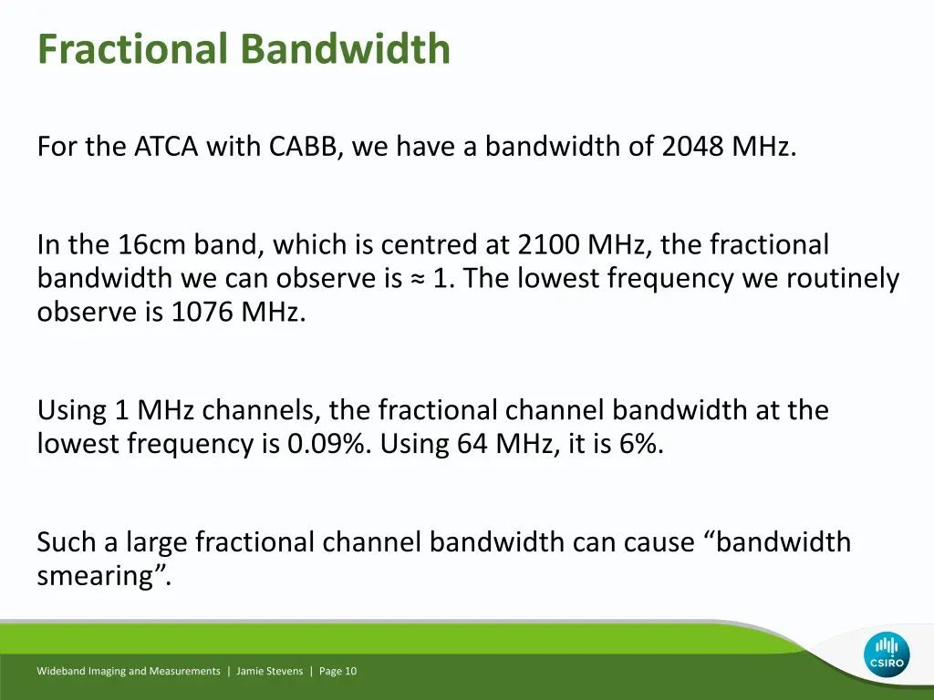 fractional bandwidth 1