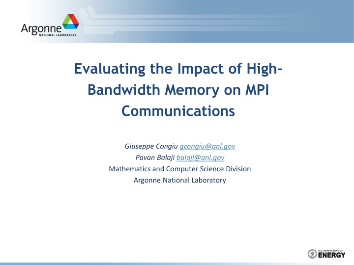 evaluating the impact of high bandwidth memory