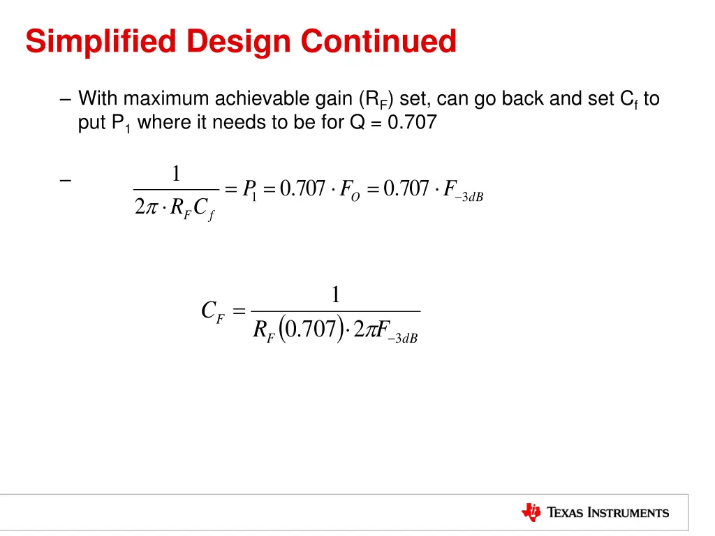 simplified design continued