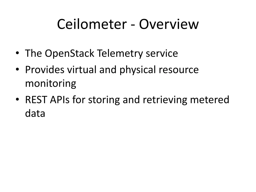 ceilometer overview