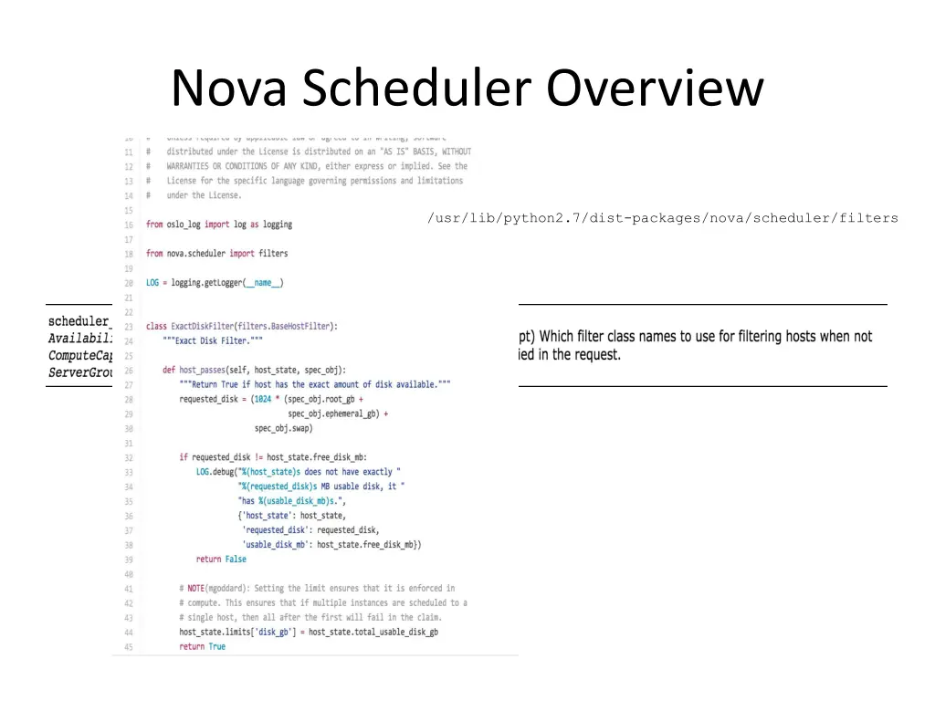 nova scheduler overview