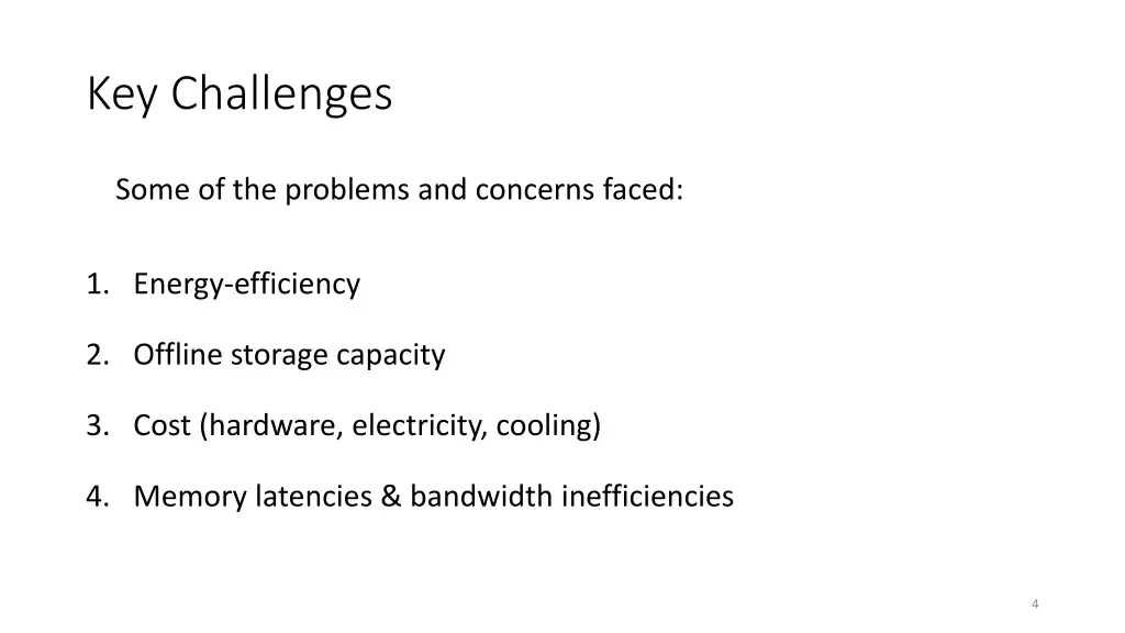 key challenges