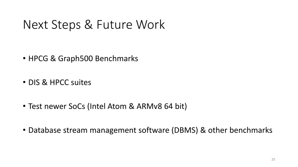 next steps future work