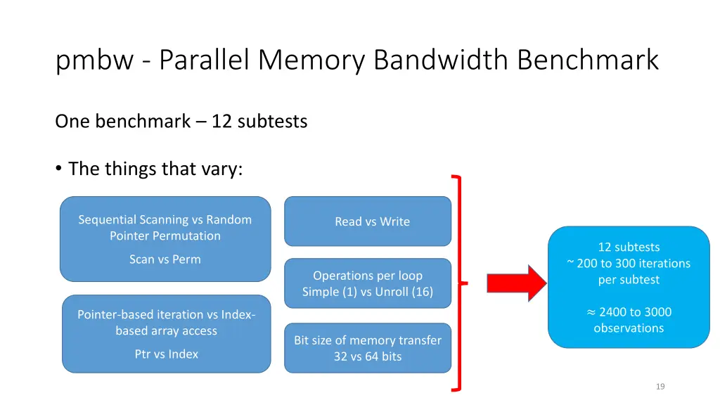 pmbw parallel memory bandwidth benchmark 1