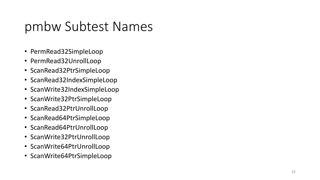 pmbw subtest names