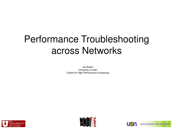 performance troubleshooting across networks