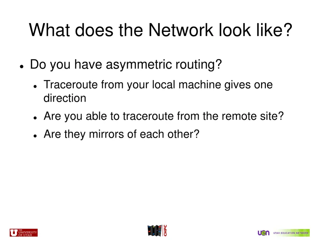 what does the network look like 1