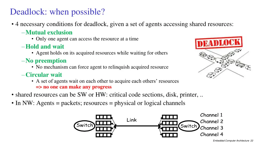 deadlock when possible