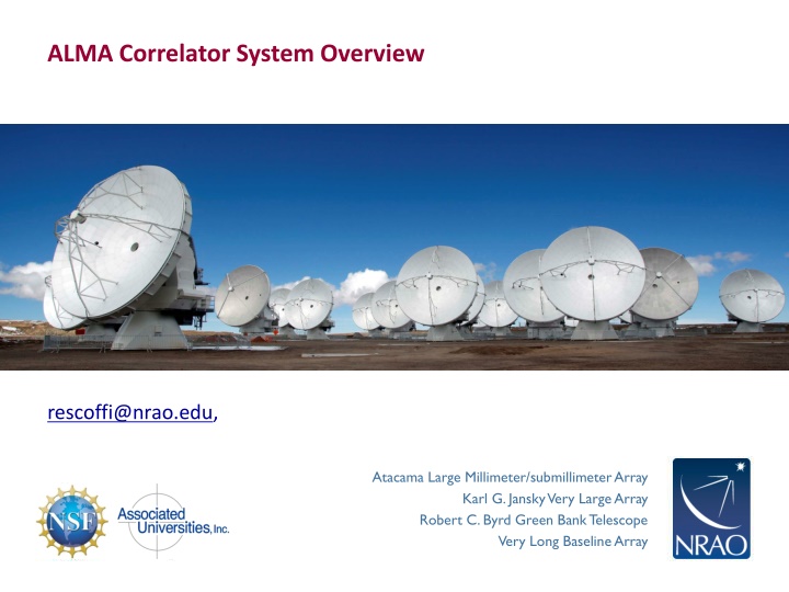 alma correlator system overview