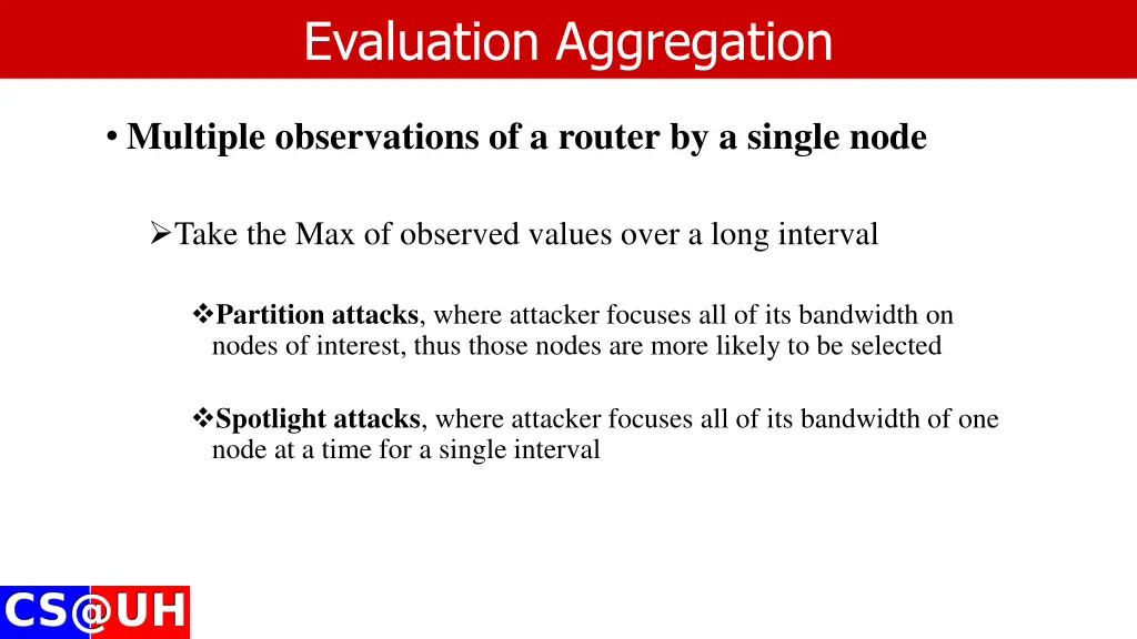 evaluation aggregation