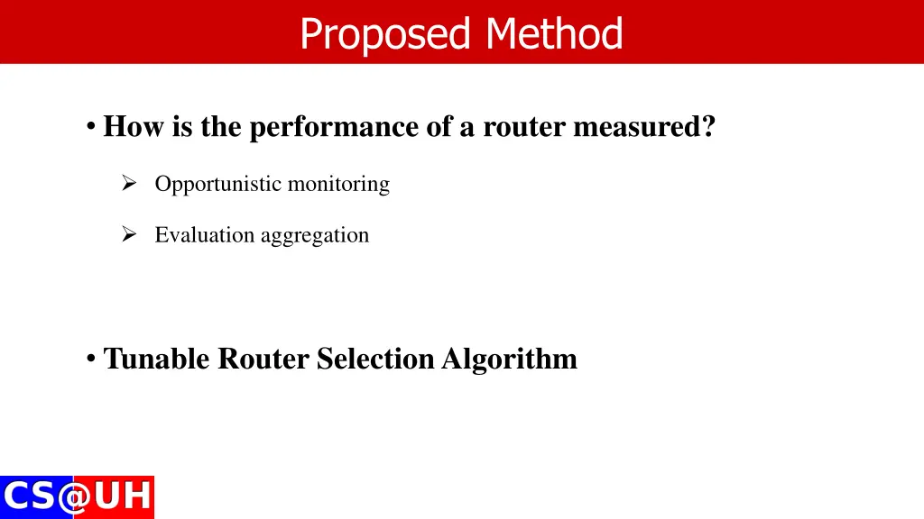 proposed method