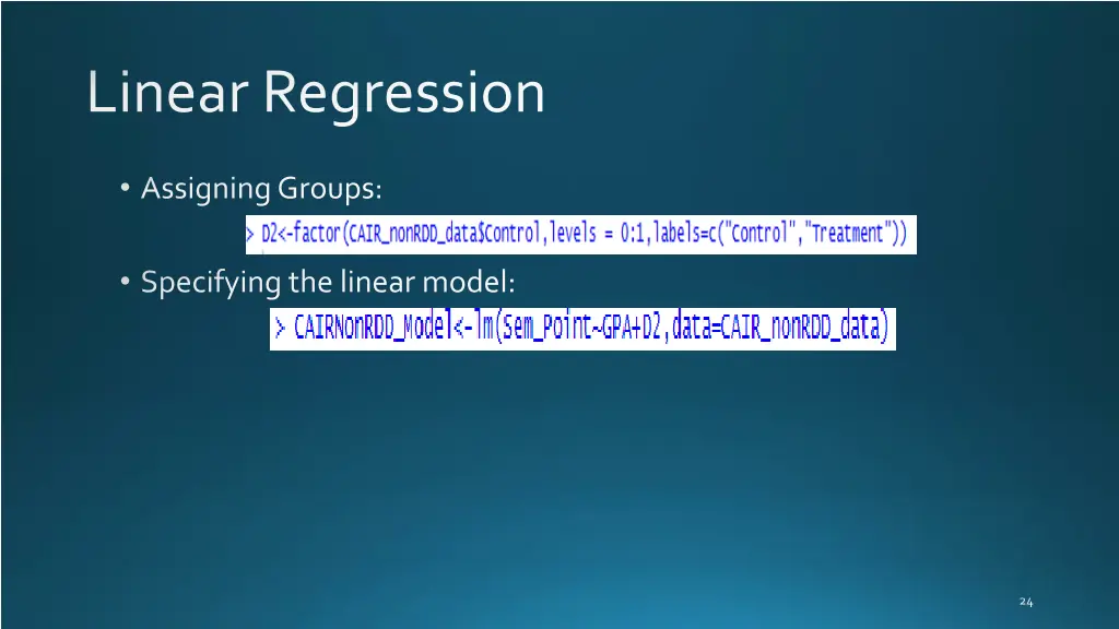 linear regression 1