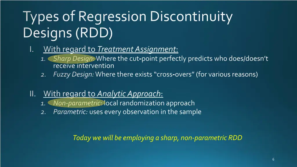 types of regression discontinuity designs