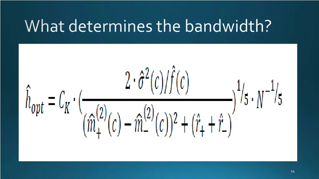 what determines the bandwidth 2