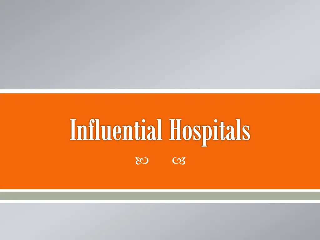 influential hospitals