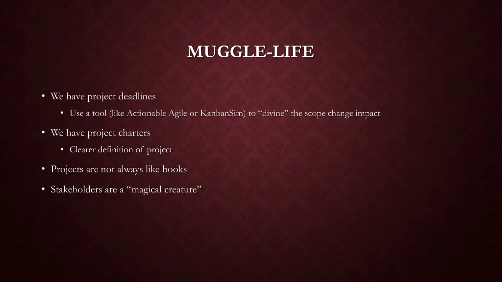 muggle life