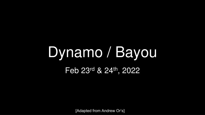 dynamo bayou