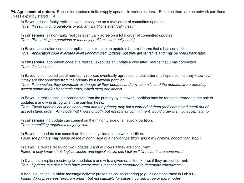 p4 agreement of orders replication systems