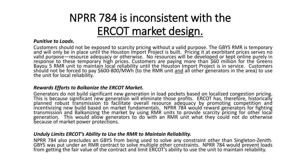 nprr 784 is inconsistent with the nprr