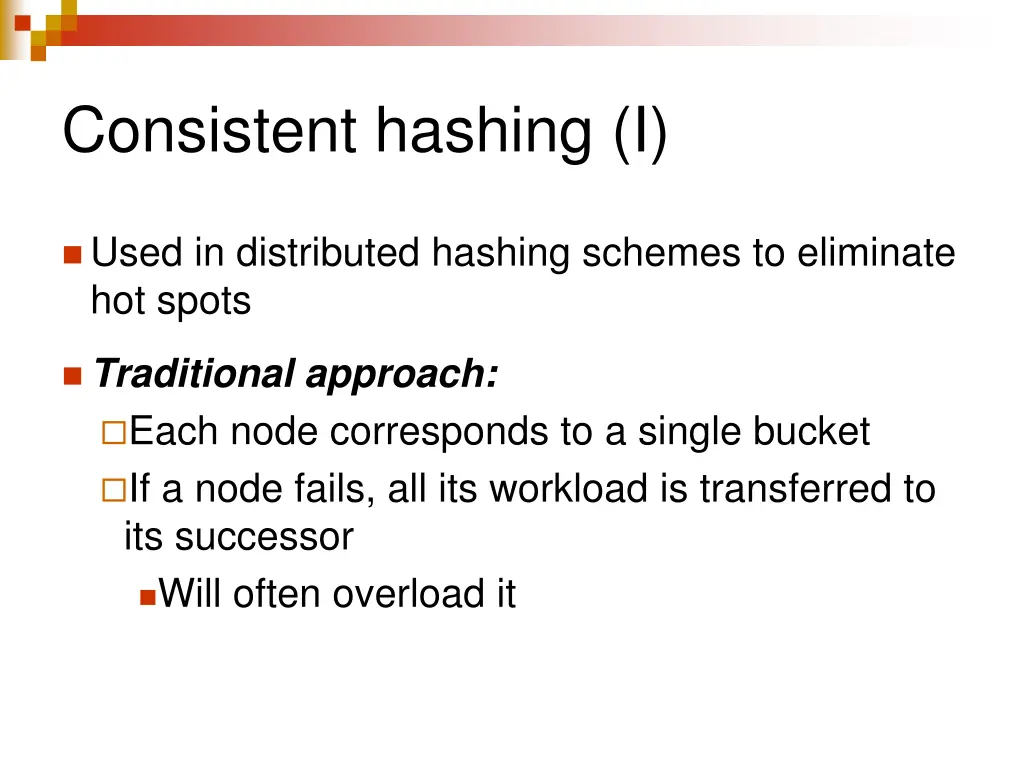 consistent hashing i