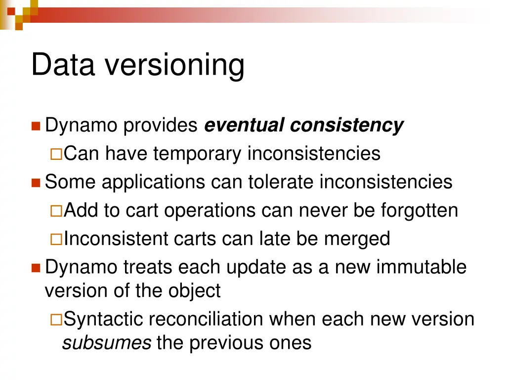 data versioning