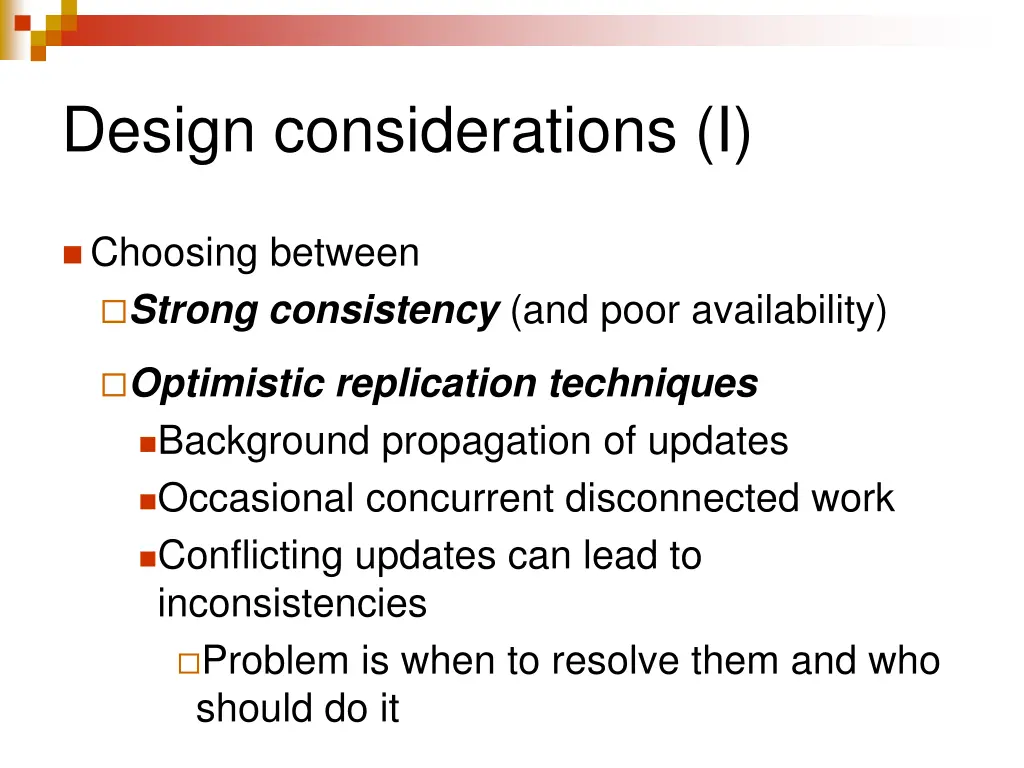 design considerations i